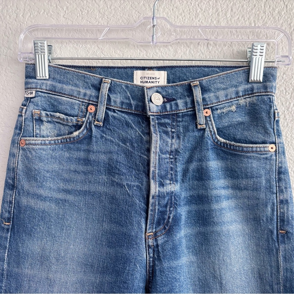 Citizens of Humanity Olivia Ankle Slim Jeans‎ High-Rise Blue Size 24 - Picture 4 of 9